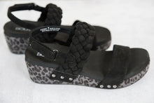 Load image into Gallery viewer, Pleasant Sandals in Black Suede by Corkys
