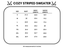 Load image into Gallery viewer, Cozy Striped Sweater - Black
