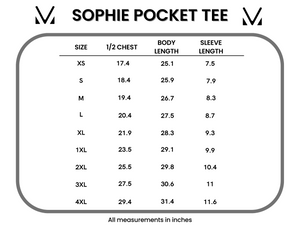 Sophie Pocket Short Sleeve Tee - Red