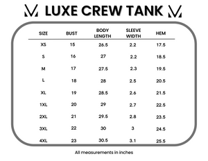 Luxe Crew Tank - Navy Floral Mix | Women's Tank Top