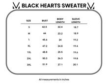 Load image into Gallery viewer, Black Hearts Sweater
