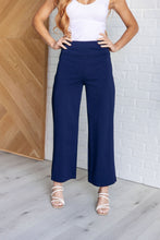 Load image into Gallery viewer, Magic Wide Leg Crop Pants in Navy
