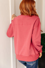 Load image into Gallery viewer, Make No Mistake Mock Neck Pullover in Cranberry
