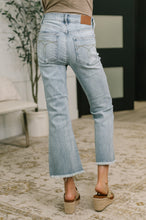 Load image into Gallery viewer, JUDY BLUE Mckaylee Mid Rise Kick Flare Jeans with Frayed Hem
