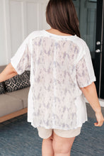 Load image into Gallery viewer, POL Mention Me Floral Accent Top in Ivory
