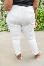 Load image into Gallery viewer, JUDY BLUE Mid-Rise Boyfriend Destroyed White Jeans
