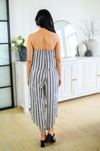 Modern Stripes Sleeveless Jumpsuit