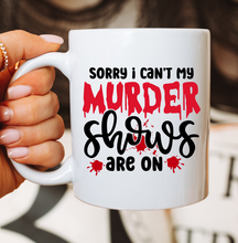 Load image into Gallery viewer, Murder Shows Beverage Mug
