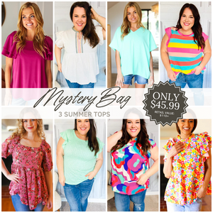 3 Summer Tops Mystery Grab Bag