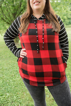 Load image into Gallery viewer, Fabulous in Red Plaid Hoodie
