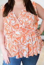 Load image into Gallery viewer, The Orange Swirl Sleeveless Top
