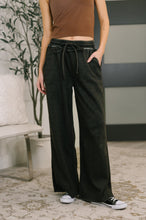 Load image into Gallery viewer, Nights Like This High Waist Palazzo Sweats in Ash Black
