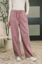 Load image into Gallery viewer, Nights Like This High Waist Palazzo Sweats in Light Rose
