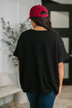 Load image into Gallery viewer, Not That complicated Textured Boxy Tee in Black
