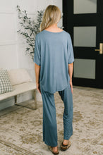 Load image into Gallery viewer, Ol' Reliable Top and Bottom Lounge Set in Dusty Blue
