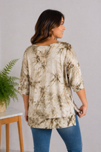 Load image into Gallery viewer, Olive Crush Tie Dye Top

