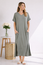 Load image into Gallery viewer, Olive Ease Midi Dress
