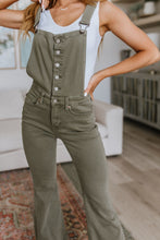 Load image into Gallery viewer, Olivia Control Top Release Hem Overalls in Olive by Judy Blue
