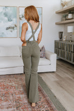 Load image into Gallery viewer, Olivia Control Top Release Hem Overalls in Olive by Judy Blue
