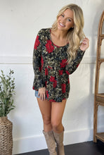 Load image into Gallery viewer, Scarlet Meadow Babydoll Blouse
