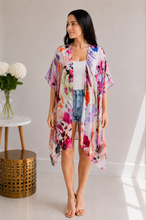 Load image into Gallery viewer, Painted Petals Kimono
