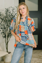 Load image into Gallery viewer, Pardon Me Patchwork Puff Sleeve Blouse
