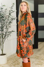 Load image into Gallery viewer, Petals After Dark Balloon Sleeve Dress
