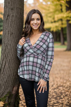 Load image into Gallery viewer, Pinky Plaid - Peplum
