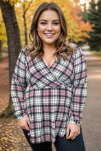 Load image into Gallery viewer, Pinky Plaid - Peplum
