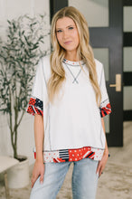 Load image into Gallery viewer, Pretty Prideful Patchwork Detail Top
