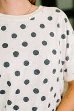Load image into Gallery viewer, Pretty in Polka Oversized Drop Shoulder Tee
