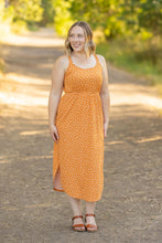 Load image into Gallery viewer, Reagan Ribbed Midi Dress - Pumpkin Floral
