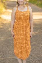 Load image into Gallery viewer, midi pumpkin womans dress
