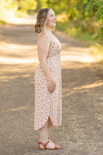 Load image into Gallery viewer, Reagan Ribbed Midi Dress - Sand and Rust Floral
