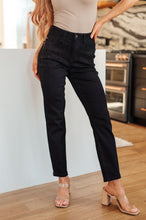 Load image into Gallery viewer, Reese Rhinestone Slim Fit Jeans in Black by Judy Blue
