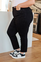 Load image into Gallery viewer, Reese Rhinestone Slim Fit Jeans in Black by Judy Blue
