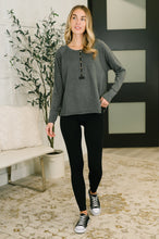 Load image into Gallery viewer, Rooftop View Raglan Sleeve Henley Top
