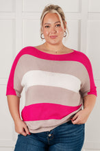 Load image into Gallery viewer, Rows Of Rose Short Sleeve Knit Top
