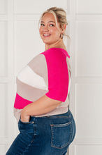 Load image into Gallery viewer, Rows Of Rose Short Sleeve Knit Top
