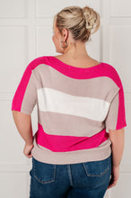 Load image into Gallery viewer, Rows Of Rose Short Sleeve Knit Top
