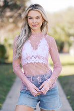 Load image into Gallery viewer, Pink Lace Embrace Top
