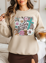 Load image into Gallery viewer, Simply Blessed Graphic Sweatshirt (multiple color options)
