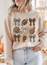 Load image into Gallery viewer, Football Coquette Graphic Tee &amp; Sweatshirt (multiple color options)
