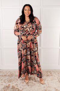 Send it Over Faux Wrap Maxi Dress