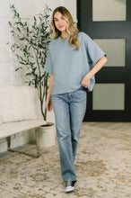 Load image into Gallery viewer, Sense of Clarity Boxy Top in Blue Grey
