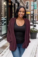 Load image into Gallery viewer, Senses of Cabernet Knit Cardigan
