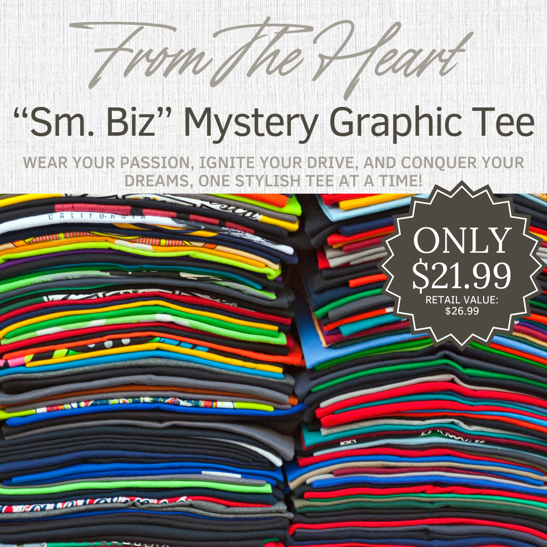 From The Heart Mystery Graphic Tee - SMALL BUSINESS OWNER
