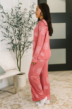 Load image into Gallery viewer, Snowflake Sniffles Pajama Set in Red
