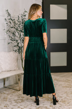 Load image into Gallery viewer, Softest Touch Velvet Tiered Dress
