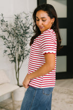 Load image into Gallery viewer, Something New Scalloped Hem Top
